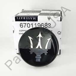 Show details for Genuine Maserati Quattroporte SUV Wheel Centre Cap Bright 670119683 Picture of Genuine Maserati Quattroporte SUV Wheel Centre Cap Bright 670119683